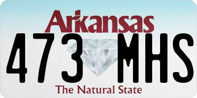 AR license plate 473MHS