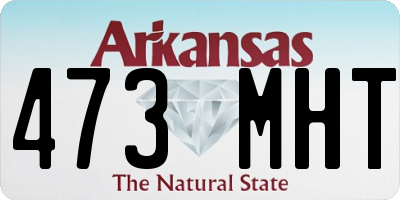 AR license plate 473MHT