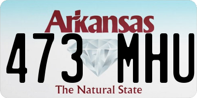 AR license plate 473MHU