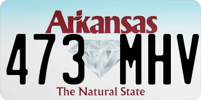 AR license plate 473MHV