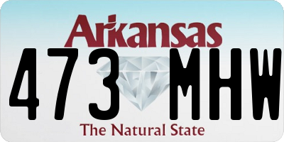 AR license plate 473MHW