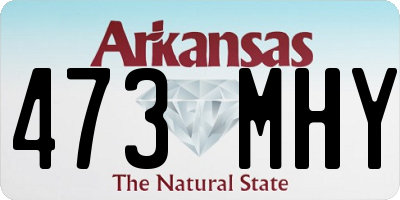 AR license plate 473MHY