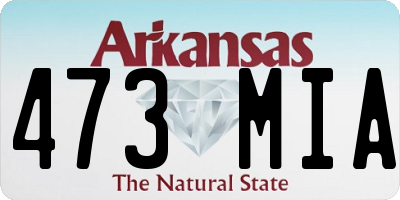 AR license plate 473MIA
