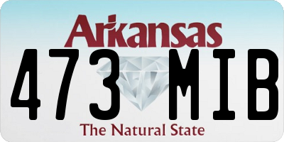 AR license plate 473MIB