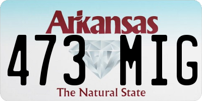 AR license plate 473MIG