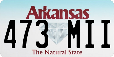 AR license plate 473MII
