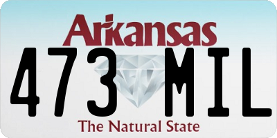 AR license plate 473MIL