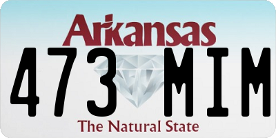 AR license plate 473MIM