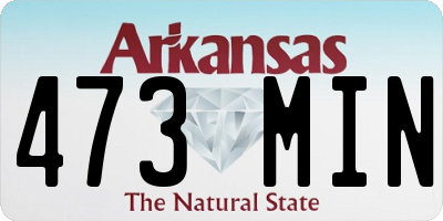 AR license plate 473MIN