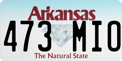 AR license plate 473MIO