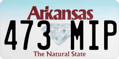 AR license plate 473MIP