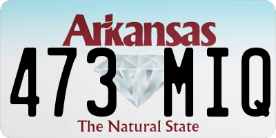 AR license plate 473MIQ