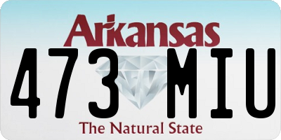 AR license plate 473MIU