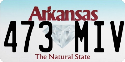 AR license plate 473MIV