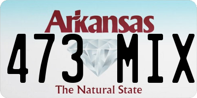 AR license plate 473MIX