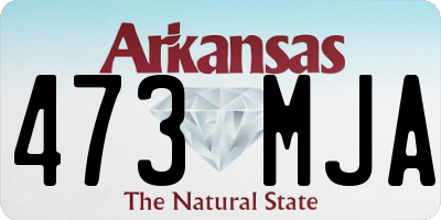 AR license plate 473MJA