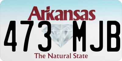 AR license plate 473MJB