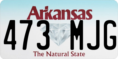 AR license plate 473MJG