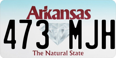 AR license plate 473MJH