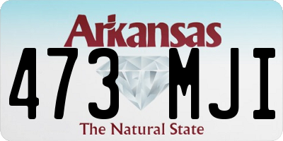 AR license plate 473MJI