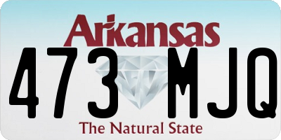 AR license plate 473MJQ