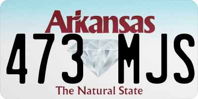 AR license plate 473MJS