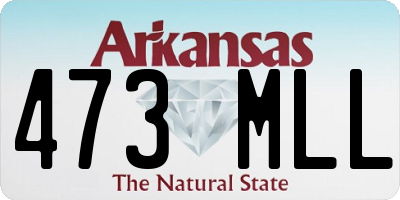 AR license plate 473MLL