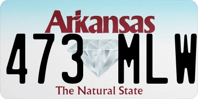 AR license plate 473MLW
