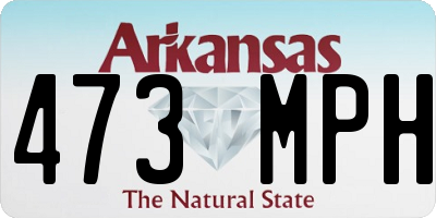 AR license plate 473MPH