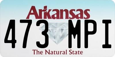 AR license plate 473MPI