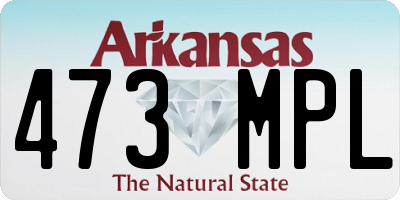 AR license plate 473MPL