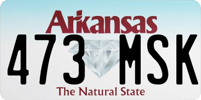 AR license plate 473MSK