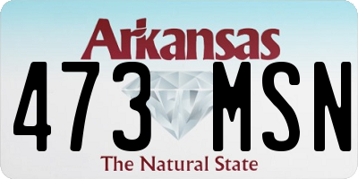 AR license plate 473MSN
