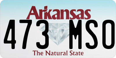 AR license plate 473MSO