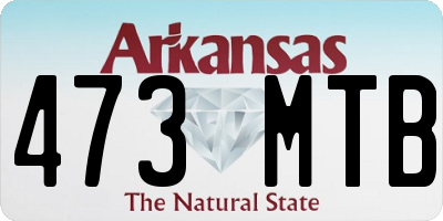 AR license plate 473MTB
