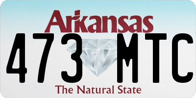 AR license plate 473MTC