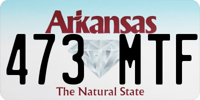 AR license plate 473MTF