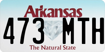 AR license plate 473MTH