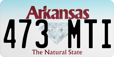 AR license plate 473MTI