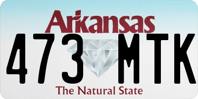 AR license plate 473MTK