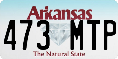 AR license plate 473MTP