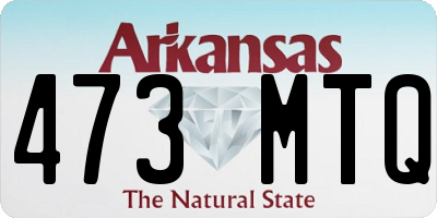 AR license plate 473MTQ