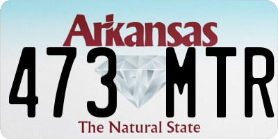 AR license plate 473MTR