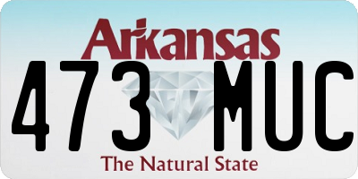 AR license plate 473MUC
