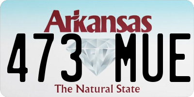 AR license plate 473MUE