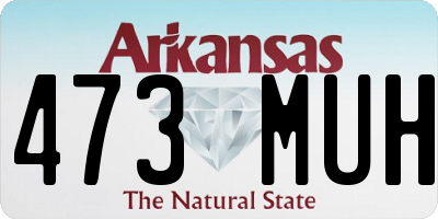 AR license plate 473MUH
