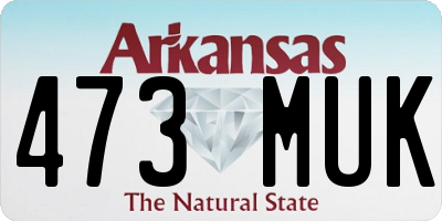 AR license plate 473MUK
