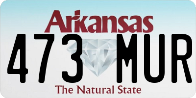 AR license plate 473MUR