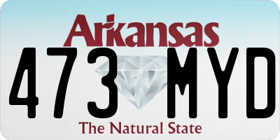 AR license plate 473MYD