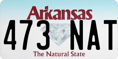 AR license plate 473NAT